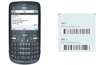 How to find the IMEI code on Nokia C3