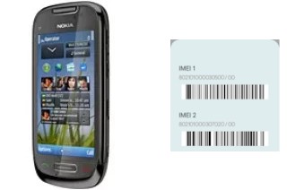 How to see the IMEI code in Nokia C7