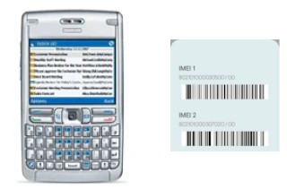 How to find the IMEI code on Nokia E62