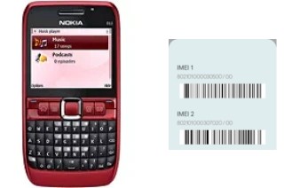 How to find the IMEI code on Nokia E63