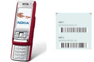 How to find the IMEI code on Nokia E65