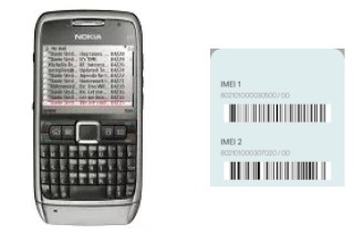 How to see the IMEI code in Nokia E71