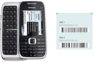 How to find the IMEI code on Nokia E75