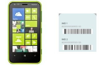 How to find the IMEI code on Lumia 620