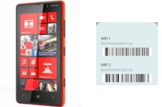 How to find the IMEI code on Lumia 820