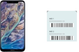 How to see the IMEI code in Nokia X7