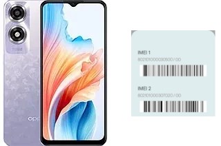 How to find the IMEI code on Oppo A2x