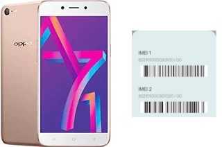 How to find the IMEI code on A71 (2018)