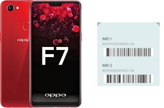 How to find the IMEI code on Oppo F7