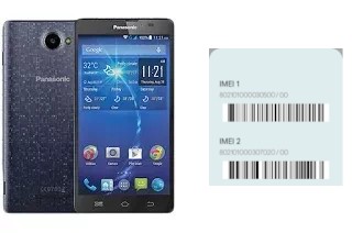 How to find the IMEI code on Panasonic P55