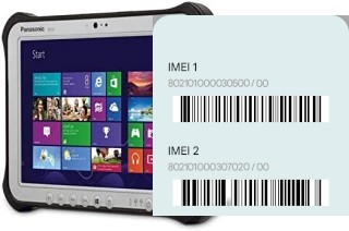 How to see the IMEI code in Toughpad FZ-G1