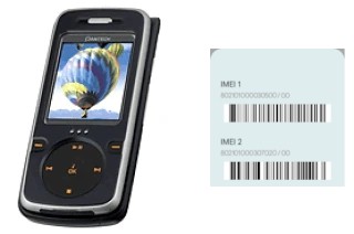 How to find the IMEI code on PG-3600V