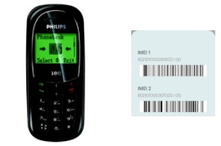 How to find the IMEI code on Philips 180