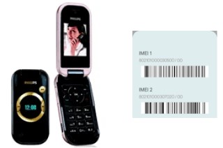 How to find the IMEI code on Philips 598