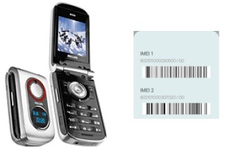 How to find the IMEI code on Philips 655