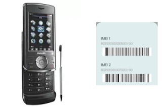 How to find the IMEI code on Philips 692