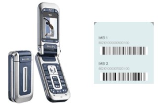 How to find the IMEI code on Philips 760