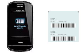 How to find the IMEI code on Xenium X830