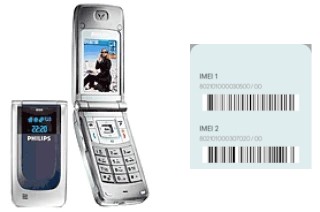 How to find the IMEI code on Philips 650