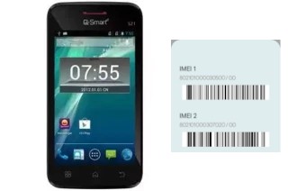 How to find the IMEI code on QSmart S21