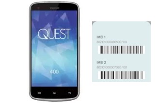 How to find the IMEI code on QUEST 400