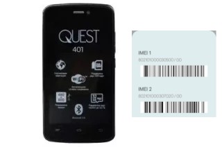 How to find the IMEI code on QUEST 401