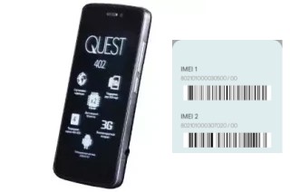 How to find the IMEI code on QUEST 402