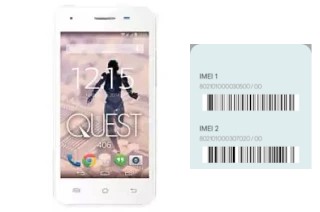 How to find the IMEI code on Quest 406