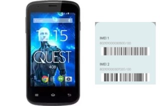 How to find the IMEI code on Quest 408