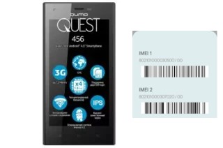 How to find the IMEI code on Quest 456