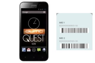 How to find the IMEI code on QUEST 509