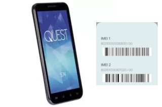 How to find the IMEI code on QUEST 574