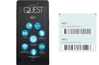 How to find the IMEI code on Quest 601