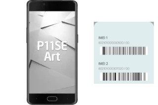 How to find the IMEI code on P11SE Art