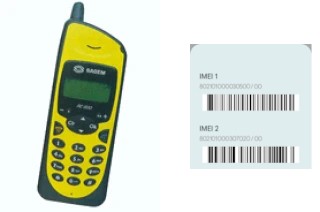 How to find the IMEI code on MC 820