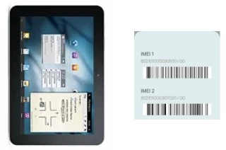 How to find the IMEI code on Galaxy Tab 8.9 P7300