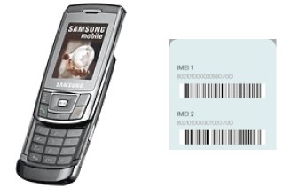 How to find the IMEI code on D900i