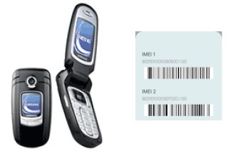 How to find the IMEI code on E730