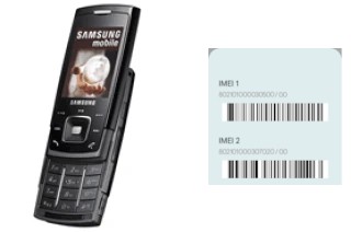 How to find the IMEI code on E900