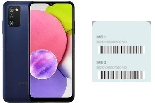 How to find the IMEI code on Galaxy A03s