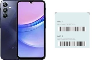 How to see the IMEI code in Galaxy A15