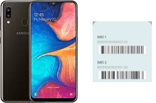 How to see the IMEI code in Galaxy A20