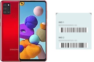 How to find the IMEI code on Galaxy A21s