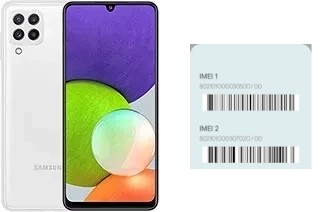 How to find the IMEI code on Galaxy A22