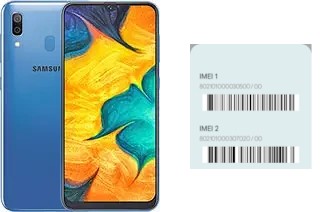 How to see the IMEI code in Galaxy A30