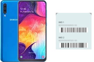 How to find the IMEI code on Galaxy A50