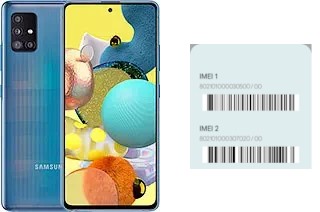 How to find the IMEI code on Galaxy A51 5G UW