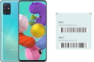 How to find the IMEI code on Galaxy A51