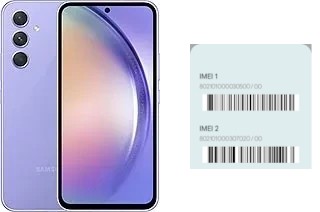 How to find the IMEI code on Galaxy A54