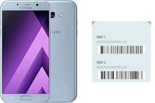 How to see the IMEI code in Galaxy A7 (2017)